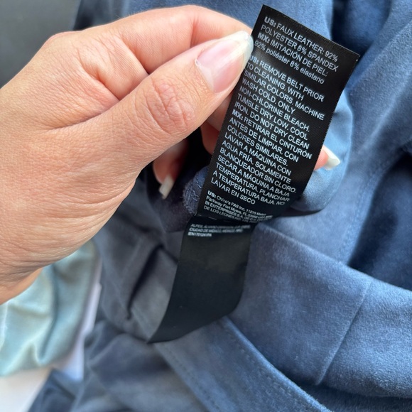 White House Black Market Faux UltraSuede Paperbag Waist Tapered Ankle Pant - Picture 13 of 14